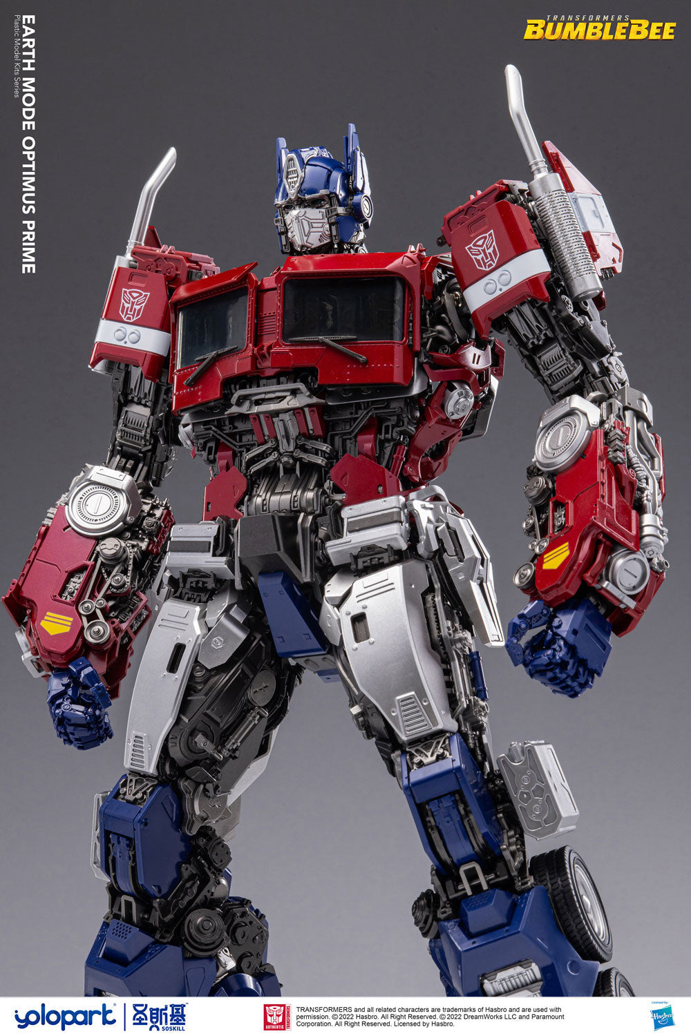 SOSKILL X Yolopark BUMBLEBEE THE MOVIE : 30cm Optimus Prime Plastic Model Kit