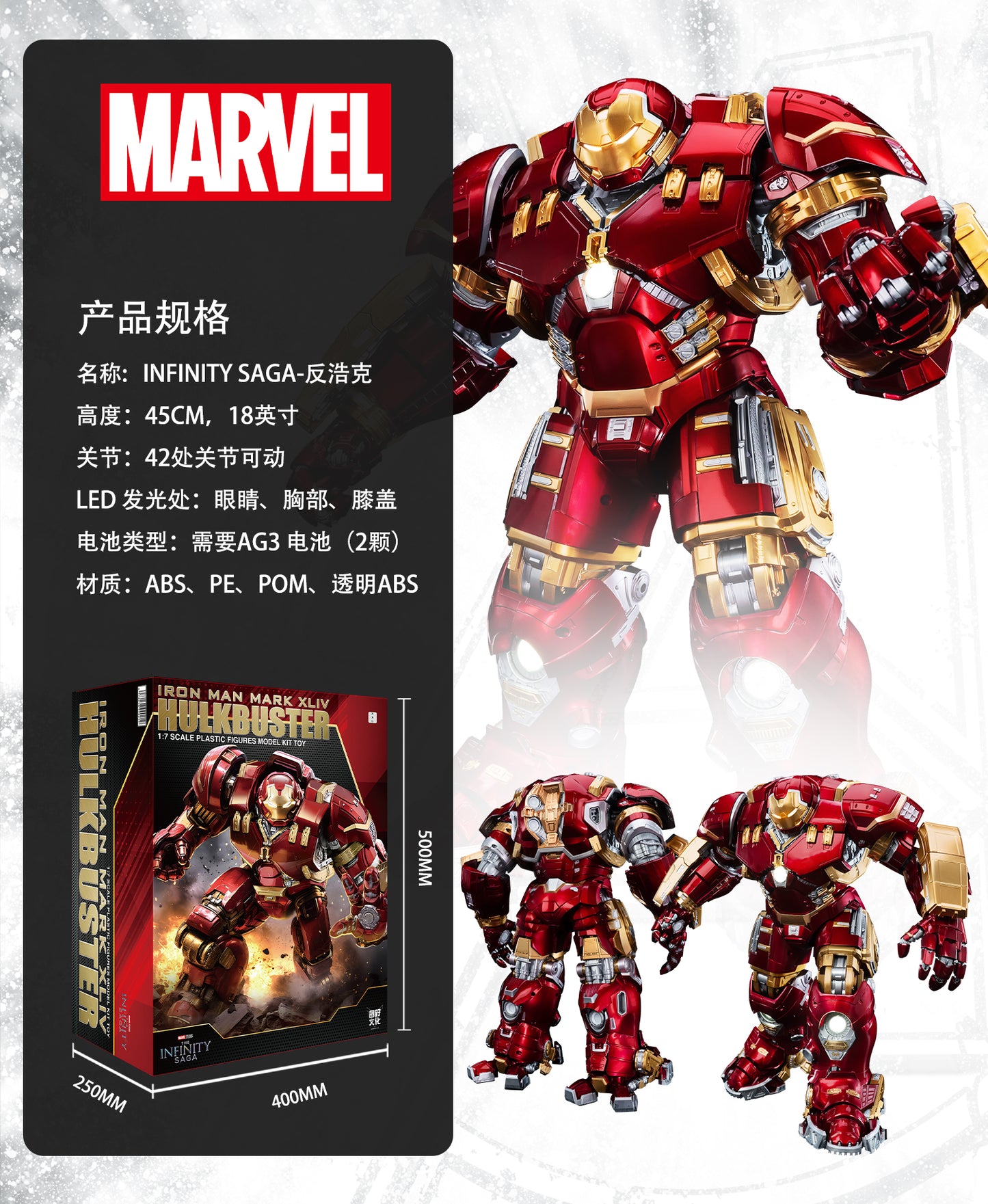 FondJoy 1/7 Infinity Saga Ironamn Mark 44 MK44 Hulkbuster - Mokei Otaku