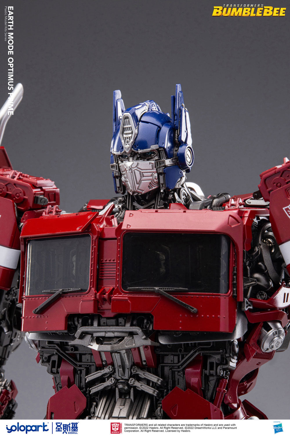 SOSKILL X Yolopark BUMBLEBEE THE MOVIE : 30cm Optimus Prime Plastic Model Kit