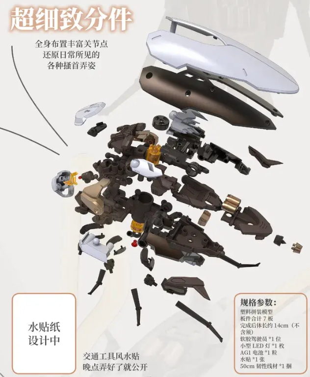 Robox Animation RB-P-02 Cantonese Heavy Utility Vehicles Guangdong Cockroach Model Kit