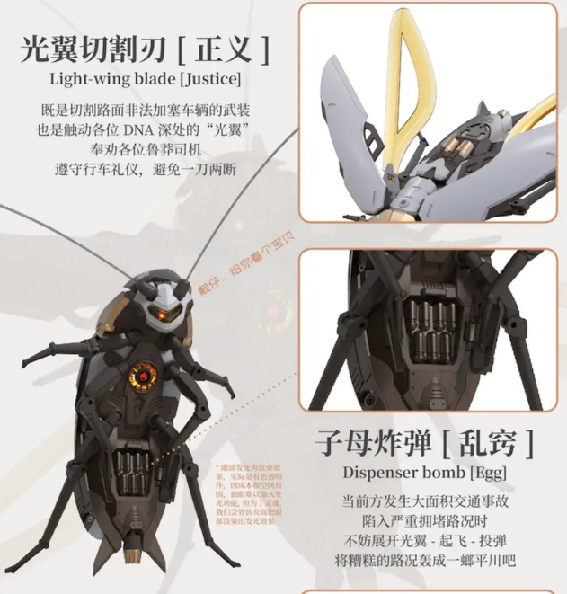 Robox Animation RB-P-02 Cantonese Heavy Utility Vehicles Guangdong Cockroach Model Kit