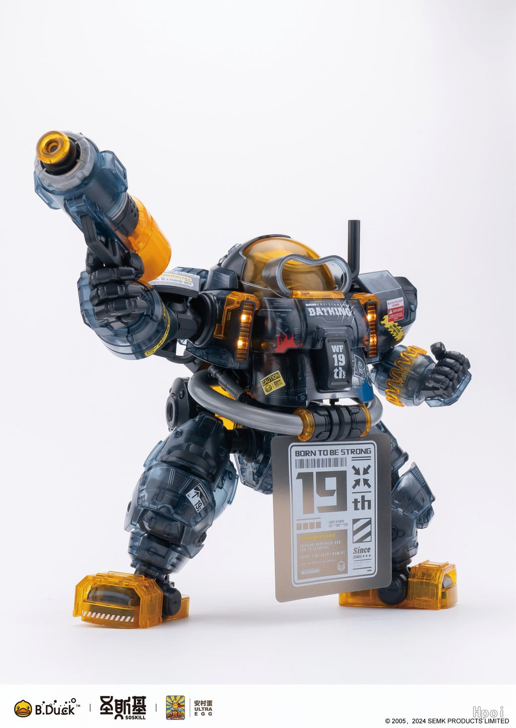 Trendy Machinery 19th Anniversary B.Duck & Spa Duck (Black Samurai Ver.) Limited Edition Model Kit - Mokei Otaku